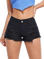 Shorts de Mezclilla Rectos de Cintura Alta para Mujer, Estilo Vintage, Transpirables, Cómodos, de Alta Calidad, con Patrón de Cabeza de Toro Bordado Personalizado