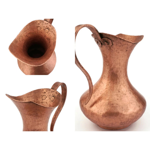 Jarra de cobre turca estilo otomano hecha a mano, precio al por mayor para servicio de bebidas, jarra de diseño único para regalo desde India. - Product Image 6