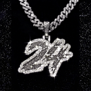 Colgante Personalizado con Número en Moissanita, Chapado en Plata de Ley 925, Joyería Hip Hop para Unisex - Product Image 3