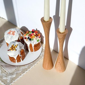 Support de bougie moderne en bois résistant à la chaleur, personnalisable, décoratif pour la maison, les mariages, les hôtels, les occasions spéciales, vente en gros - Product Image 5