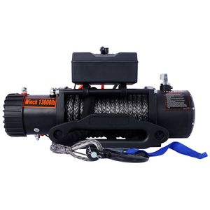 13000 lb. Treuil électrique à capacité de charge élevée, 12V DC, télécommande sans fil pour remorquage de camions tout-terrain - Product Image 1