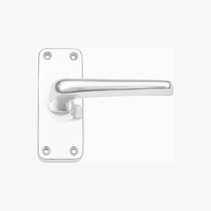 Juego de Manijas para Puerta con Placa Trasera de Aluminio de la Mejor Calidad para Puertas de Apartamentos, Villas, Hoteles y Dormitorios - Fácil Instalación Desde India - Product Image 1