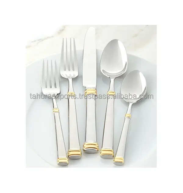 Einzigartiger Look Abendessen Servieren Besteck Set Edelstahl Silber Fertig Hochzeit Besteck Set Handmade Custom ized