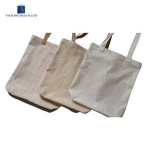 Eco Friendly Cotton Tote Bag Reusable Shopping Bag with Custom Logo OEM Wholesale Bulk Supplier Long Handle Zipper - Product Image 2