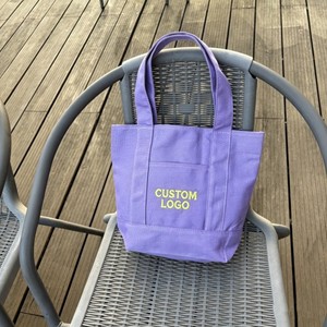 Bolsa de Mano Personalizada con Logotipo, Bolsa de Lona Marrón, Poliéster/Algodón Tejido, Ecológica, Resistente al Agua, Regalo Promocional de Moda - Product Image 6