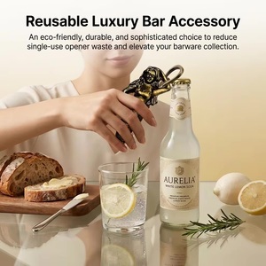 Ba Mermaid Wooden Brass Eco-Friendly Luxury Bottle Opener Reusable <b>Bar</b> <b>Accessory</b> <b>for</b> Wedding and <b>Home</b> Use - Product Image 2