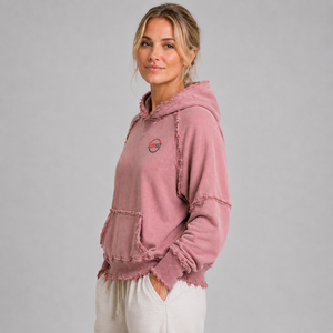 New Arrival <b>Women</b> Distressed <b>Hoodie</b> Custom Logo <b>Soft</b> Cotton Fleece Warm Breathable Casual Streetwear Pullover <b>Hoodie</b> Wholesale - Product Image 4