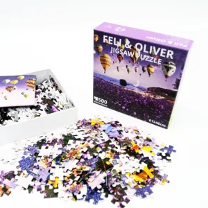 Vendita calda Puzzle 500 1000 pezzi per bambini divertente divertente regalo per adulti grande Puzzle regalo