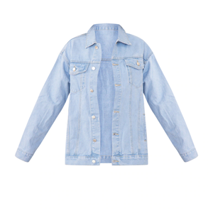 Pull-over surdimensionné en denim à poches boutonnées, bleu foncé, avec col en V, veste jean d'hiver pour femmes, ensemble confortable - Product Image 5