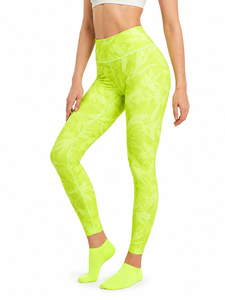 Leggings estampados para mujer, cintura alta, tela suave, elástica y transpirable, ropa informal, yoga, fitness, gimnasio, deportes, entrenamiento, moda para actividades al aire libre - Product Image 1