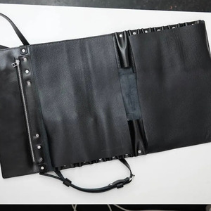 Premium handmade genuine <b>leather</b> <b>tool</b> rolls organizer bag wholesale custom OEM supplier high quality portable storage export - Product Image 4