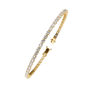 กำไลเพชรทรงรีคลาสสิกทันสมัย เพชรเลี้ยงในห้องปฏิบัติการ ทองคำแท้ 14k รับรองโดย IGI เพชรทรงรี เครื่องประดับชั้นดีสำหรับผู้หญิง - Product Image 4