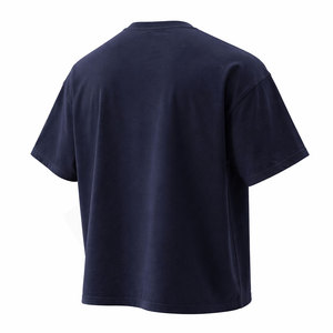 เสื้อยืดพิมพ์ลายกราฟิกคุณภาพสูง 230gsm ผ้าฝ้าย 100% แบรนด์โลโก้ ทรงหลวมไหล่ตก สำหรับผู้ชาย - Product Image 3