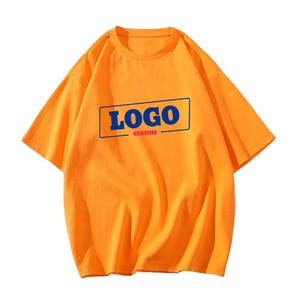 Wholesale Men's Custom Logo Heavy <b>Weight</b> Tshirts Tee Shirt 100% Cotton Men Tshirt 200GSM Thick Unisex Oversized <b>Blank</b> T Shirts - Product Image 1