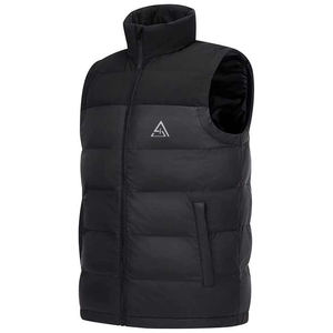 Gilet matelassé d'hiver décontracté pour homme avec fermeture éclair, sans manches, chaud, en duvet thermocollé - Product Image 3
