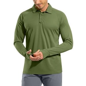 Mens Long Sleeve <b>Polo</b> Shirt Quick Dry Best Performance Top Comfortable Fit For <b>Sports</b> Daily Wear Long Sleeve <b>Polo</b> Shirts For Men - Product Image 5