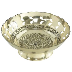 Cuenco de servicio de diseño clásico para el hogar, Hotel, restaurante, vajilla y mesa, Color dorado, cuencos y platos de Metal de alta calidad para servir - Product Image 1