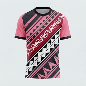 Camiseta Transpirable Ligera de Cuello Redondo para Hombre con Diseño Tribal, Colores Sólidos, Ropa Casual, Estilo Urbano, Venta al por Mayor, Corte Regular - Product Image 5