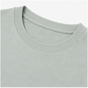 Custom Mint Grey Organic Cotton Curved Hem <b>Mens</b> Oversized Short Sleeve T-Shirt MTS-OVR-0015 - Product Image 6