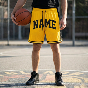 Custom <b>Men's</b> Basketball <b>Shorts</b> Heavy Mesh | <b>Patch</b> Embroidery Quick Dry High Quality <b>Shorts</b> With Pockets - Product Image 2
