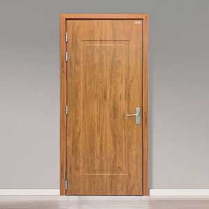 Porte en bois massif composite PVC au design minimaliste, étanche, pour usage intérieur, cuisine, maison, bureau, commerce - Product Image 4