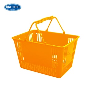 Cesta de compras de plástico con asas de plástico Vietnam C/O, C/Q, ISO ODM 100 MOQ - Product Image 4