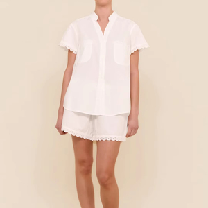 Women's Cotton Elastic Waist Solid Lounge Pajamas Set Comfortable Sleeping Wear for Spring - Product Image 4