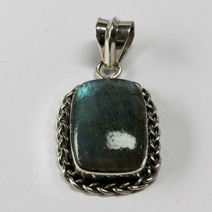 Glorious Blue-colgante de Plata de Ley 925 con labradorita, joyería hecha a mano - Product Image 2