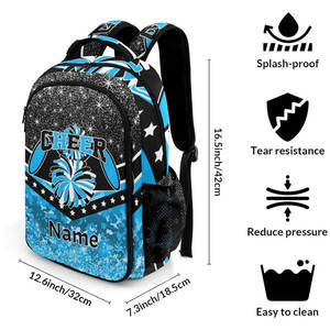Custom Made Cheerleader <b>Backpacks</b> with Rhinestone Dance Design Polyester Spandex Material Unisex Custom Brand for Teams & Clubs - Product Image 6