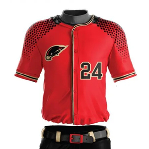 Uniforme de Béisbol Personalizado de Manga Corta, Transpirable, Tallas Grandes, Jersey y Pantalones Sublimados, Servicio OEM - Product Image 1