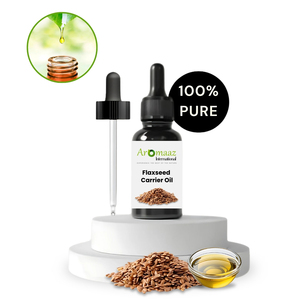 Huile de lin pure naturelle biologique AROMAAZ pressée à froid, huile végétale liquide pour cosmétiques, aromathérapie, soins des cheveux et du corps en vrac - Product Image 2
