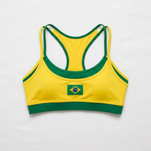 Camiseta Deportiva Amarilla sin Costuras al por Mayor para Mujer, Camiseta sin Mangas Verde con Doble Tirante, Camisola con Gráficos Personalizados para Gimnasio, Fabricante - Product Image 3