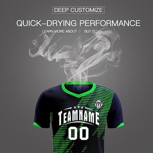 Maillots de football personnalisés, respirants, séchage rapide, légers, vente en gros, service OEM et ODM, logo d'équipe personnalisé - Product Image 4