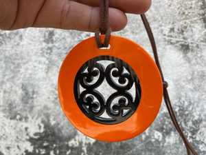 Pendentif rond en cristal de qualité supérieure, fait main, sur le thème de l'amour, avec finition au toucher réel, pour cadeau de mariage et bijoux - Product Image 5