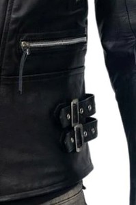 Veste de motard en cuir véritable de peau de mouton de luxe pour homme, matelassée, écologique, de qualité supérieure, service d'échantillons direct usine disponible - Product Image 2