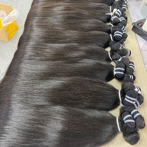 Extensiones de pelo humano virgen vietnamita de color negro natural liso natural al por mayor de la empresa VQ - Product Image 1