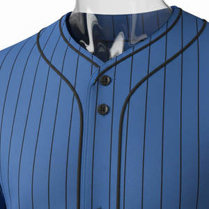 ชุดยูนิฟอร์มเบสบอลซอฟต์บอลแบบติดกระดุมเต็มตัวสำหรับผู้ชาย ดีไซน์ล่าสุด ปรับแต่งได้ ขายส่ง ปักลายได้ ระบายอากาศได้ดี มีไซส์พลัสไซส์ให้เลือก - Product Image 4