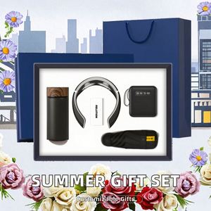 Special Hot Summer Wedding Souvenirs Promo <b>Gift</b> Mug Power Bank Foldable Fan <b>Gift</b> Set <b>for</b> Guests - Product Image 3
