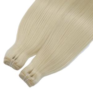 Venta al por mayor de pelo natural virgen con cutícula alineada extensiones de cabello humano vietnamita Paquete de cabello rubio liso de 16 pulgadas - Product Image 2