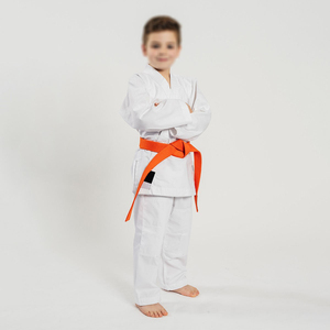 Tenues d'arts martiaux personnalisées, ensembles d'uniformes de judo pour enfants, taille enfant, haute qualité, 100% coton extensible, respirant, dernier design, commande en gros - Product Image 1