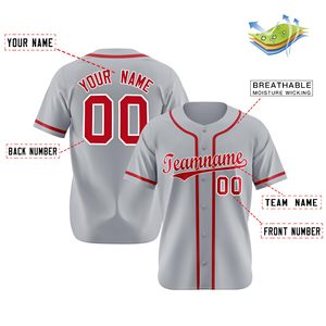 Maillot de baseball personnalisé à boutons avec nom, numéro et logo – Fournisseur en gros - Product Image 3