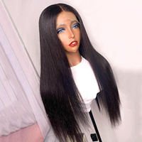 Accesorios de extensión de cabello liso de hueso más barato sedoso sin procesar sin enredos peluca Natural donde comprar productos a granel