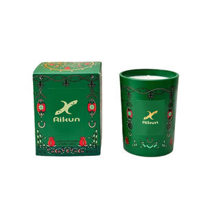 Vela aromática AIKUN de lujo con cera de soja, etiqueta personalizada, caja personalizada y vaso personalizado para el hogar, dormitorio, oficina, hotel, spa, Ramadán, regalo de boda - Product Image 5