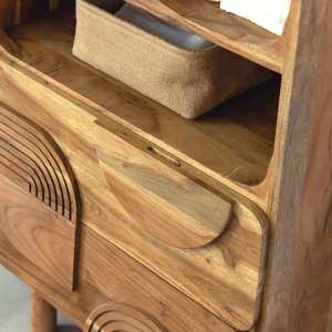 Columna de baño Vandana Ultra Elara de madera de acacia - Product Image 3