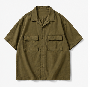 Camisa de Trabajo de Manga Corta para Hombre de Alta Calidad, Corte Regular - Product Image 1