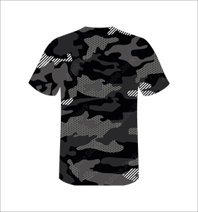 เสื้อเบสบอลลายพรางสีดำสำหรับผู้ชาย แบรนด์ Ferocious คอวี แขนสั้น ระบายเหงื่อได้ดี พิมพ์ลายแบบ Sublimation ทรงปกติ - Product Image 3