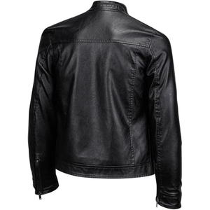 Premium Genuine Cow Leather Jacket <b>Men</b> Motorbike Jacket Custom OEM ODM Black Leather jacket Outerwear <b>Winter</b> <b>Wears</b> - Product Image 2