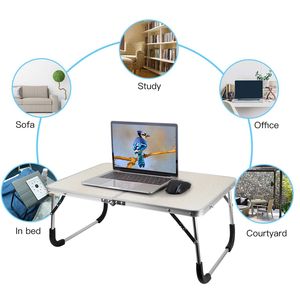 Tavolino Pieghevole per Laptop, Vassoio per Notebook da Letto, Scrivania per Colazione, Lettura e Scrittura, Compatibile con Divano, Pavimento, Dormitorio - Product Image 5