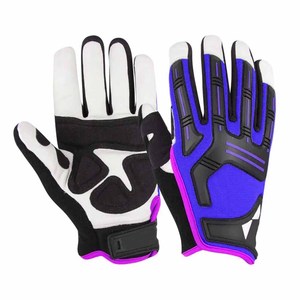 Gants de mécanicien en peau de chèvre et cuir synthétique, résistants à la chaleur et aux étincelles, résistants aux chocs, pour travaux lourds - Product Image 4