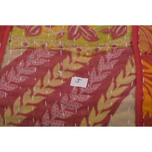 Sac fourre-tout vintage en coton Kantha fait main, style bohème, imprimé floral indien - Product Image 4